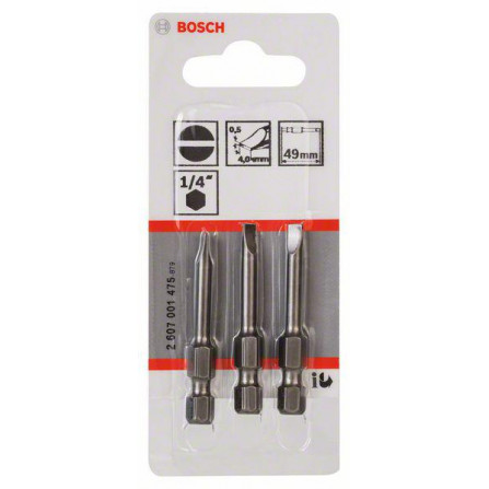 Bosch boresæt, 3 stk, 49 mm, 1/4''