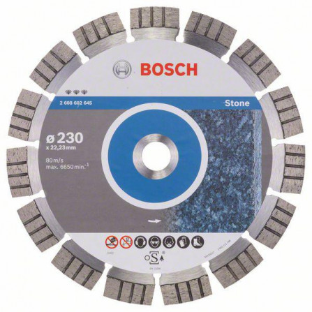 Diamantskæreskive til sten Bosch, 230 x 22,23 x 2,4 mm, 1 stk.