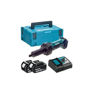 Trådløs lige slibemaskine Makita DGD800RTJ (+2x batterier + oplader + etui MACPAC II)
