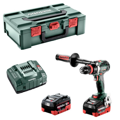 Akku bore-/skruemaskine Metabo BS 18 LTX BL Q I (+2x batteri + oplader ASC 145 + kuffert metaBOX 145 L)
