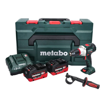 Akku bore-/skruemaskine Metabo BS 18 LTX BL I (+ 2 batterier + oplader ASC 145 + kuffert metaBOX 145 L)