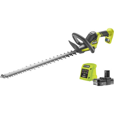 Ryobi trådløs hækkeklipper RY18HT55A-120, 18 V ONE+, 1x 2,0 Ah batteri og oplader