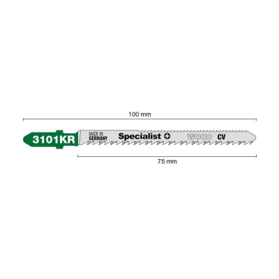 Narrow blade with backside milled teeth