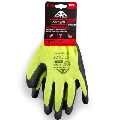 Gloves coated with latex Active GRIP 8/M