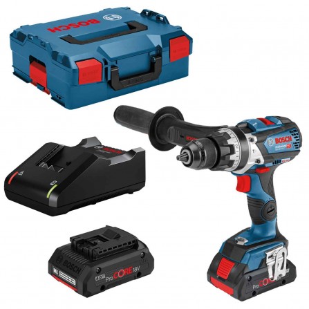 Bosch GSB 18V-110 C Cordless Impact Driver Kit, 18 V, 2 x 4,0 Ah, oplader + etui