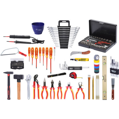 KS Tools Premium elektrikerværktøjssæt, nylonpose, 132 dele (117.0190)