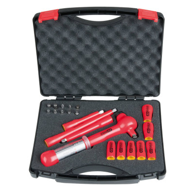 KS Tools 1/4" topnøglesæt med isoleret værktøj, 21 dele (117.1876)