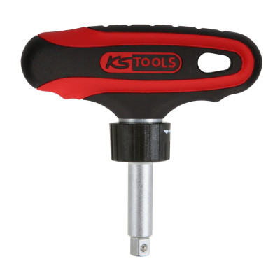 KS Tools 1/4" ERGOTORQUEmax T-grebs skralde med omskifter, 45 tænder (151.1109)