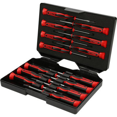 KS Tools Præcisionsskruetrækkersæt PH, lige kærv, Torx, 14 dele (500.7170)
