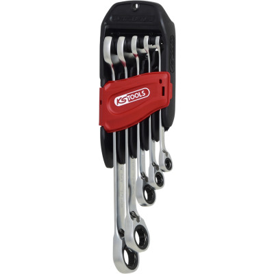KS Tools GEARplus® RINGSTOP skraldenøglesæt, vinklet, 5 dele (503.4955)
