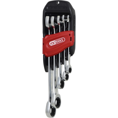 KS Tools DUO GEARplus® skraldenøglesæt med åben skraldefunktion, 5 dele (503.5205)