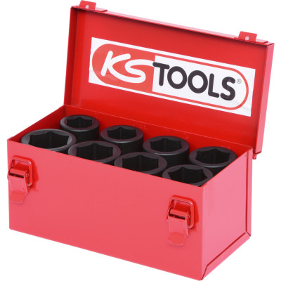 KS Tools 3/4" sekskantet slagtopnøglesæt, 8 dele langt (515.0510)