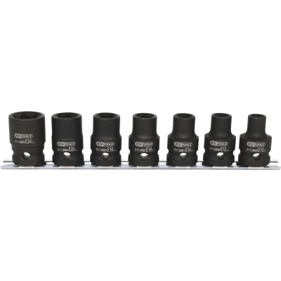KS Tools 1/2" Torx E-Power topnøglesæt, 7 dele, E10-E24 (515.1106)