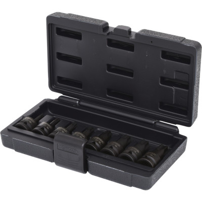 KS Tools 1/2" Power Bit Topnøglesæt Torx, 8 dele, T30-T80, kort (515.1107)