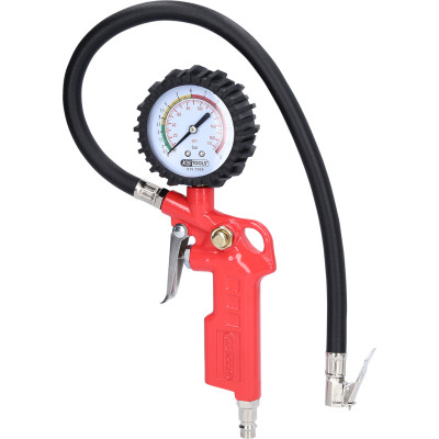 KS Tools pneumatisk dæktryksmåler, 0-12 bar (515.1950)