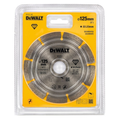 DeWalt segmenteret diamantskæreskive DT3711-QZ 125 x 22,2 mm
