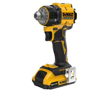 DeWalt batteridrevet bore-/skruemaskine med 4 hoveder DCD803D2T 18 V 2x2,0 Ah