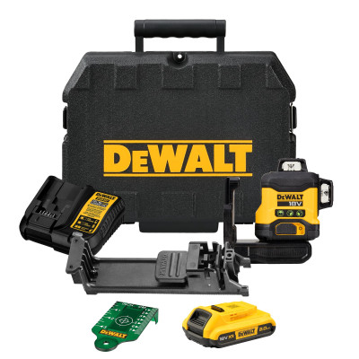 DeWalt akku-multilinjelaser DCLE34031D1 3x360° grøn 18 V