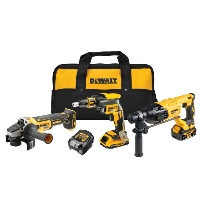 DeWalt akkuværktøjssæt DCK308DM 18 V DCF620 DCH133 DCG405