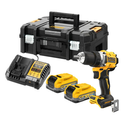 DeWalt akku bore-/skruemaskine DCD800S2T 18 V 2x 3,5 Ah Powerstack