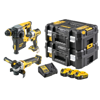 DeWalt akkuværktøjssæt DCK305P3T 18 V DCH273 DCF887 DCG405
