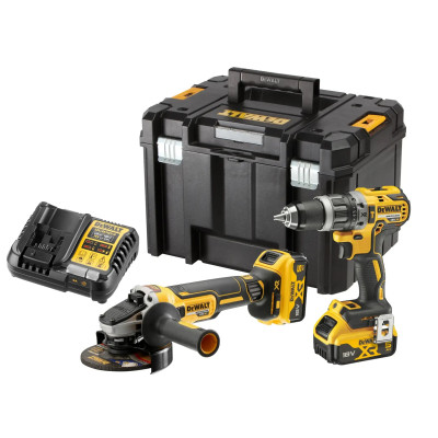 DeWalt akkuværktøjssæt DCK2080P2T 18 V DCD796 DCG405