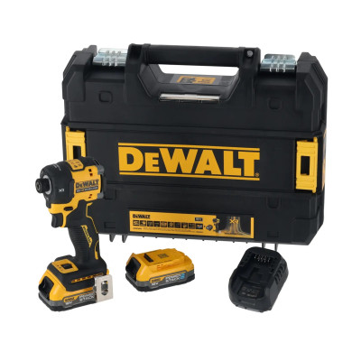DeWalt hydraulisk akku slagskruetrækker DCF870E2T 1/4" 18 V 2x 1,7 Ah