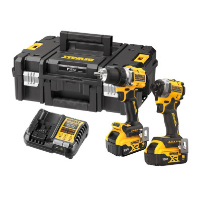 DeWalt akku værktøjssæt DCK2051P2T-QW 18 V, DCD800 + DCF850, 2 x 5.0 Ah