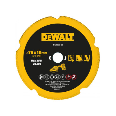 DeWalt diamantskæreskive til flere materialer DT20590 76 mm