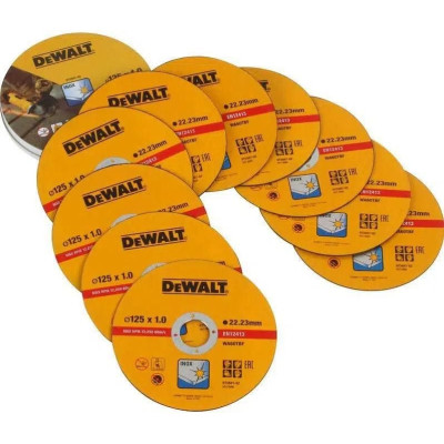 DeWalt skæreskiver til inox DT3507 125 x 1 x 22,23 mm, 100 vnt.
