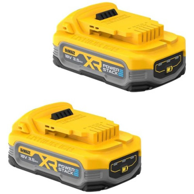 DeWalt Powerstack batterisæt DCBP318S2 18 V, 3,5 Ah, 2 vnt.