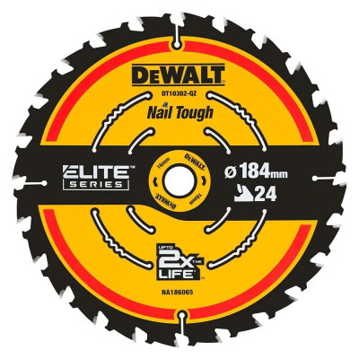 DeWalt ELITE rundsavsklinge DT10402 190/30 mm, 24 tænder