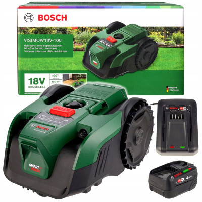Bosch VISIMOW18V-100 robotplæneklipper med batteri og reserveknive