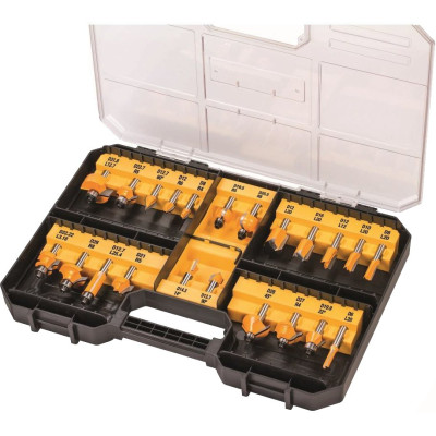 DeWalt hårdmetal fræsersæt DT90017-QZ 22 vnt. 8 mm
