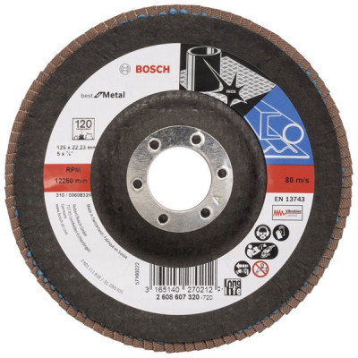 Bosch X431 lamelslibeskive 125 mm G120