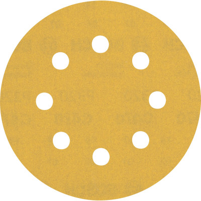 Bosch EXPERT C470 for random orbital sanders perforeret slibeark 115 mm, G320, 5 pcs, 8 holes