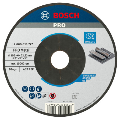 Bosch PRO Metal grinding disc slibeskive 150 × 6 × 22,23 mm