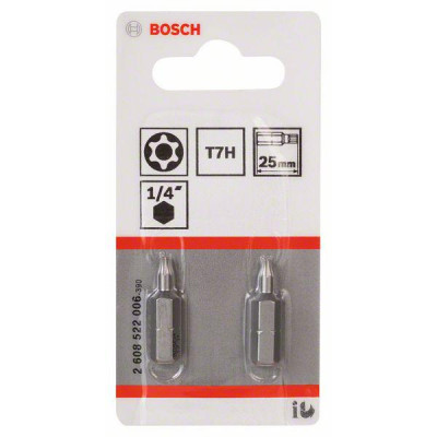 Bosch ekstra hård Security Torx-skruebit T7H, 25 mm