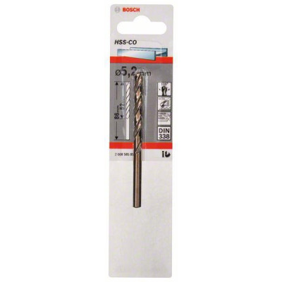 Bosch metalbor HSS-Co DIN 338 5,2 mm