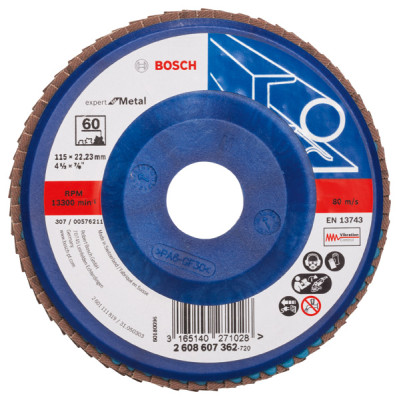 Bosch X551 Expert for Metal lamelslibeskive 115 mm K60